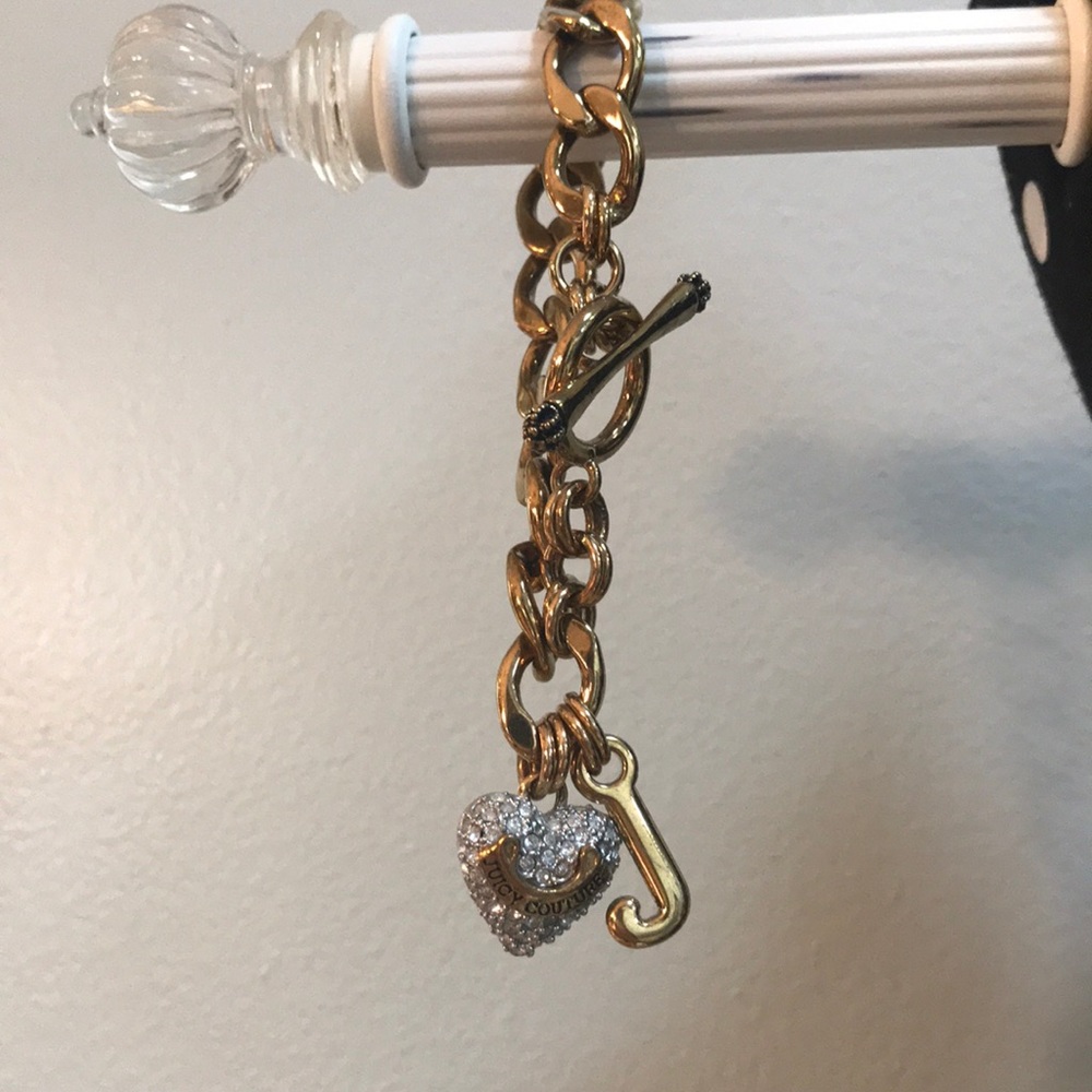 Juicy Couture gold chain bracelet